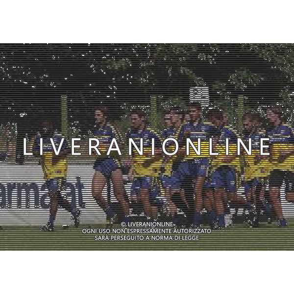 17-07-2000 VALLE D\'AOSTA MORGEX ALLENAMENTO PRE CAMPIONATO PARMA CALCIO NELLA FOTO ALLENAMENTO PARMA CALCIO AG ALDO LIVERANI SAS
