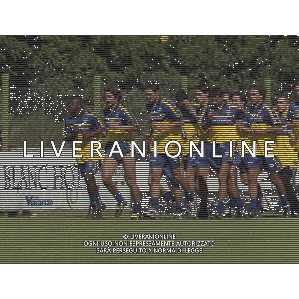 17-07-2000 VALLE D\'AOSTA MORGEX ALLENAMENTO PRE CAMPIONATO PARMA CALCIO NELLA FOTO ALLENAMENTO PARMA CALCIO AG ALDO LIVERANI SAS