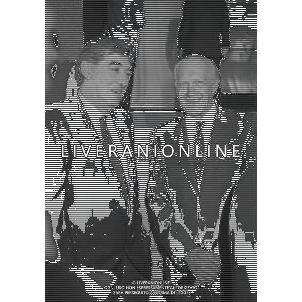 1993 MILANO PRESENTAZIONE DEL 76 GIRO D\'ITALIA DI CICLISMO NELLA FOTO FRANCO CAVENAGHI E RAIMONDO VIANELLO AG ALDO LIVERANI SAS