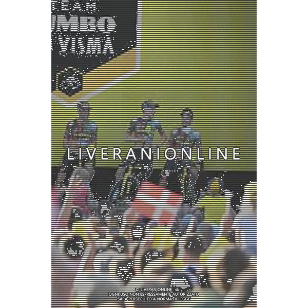 29-06-2022 Presentazione Squadre Tour De France 2022; 2022, Jumbo - Visma; Van Aert, Wout; Vingegaard, Jonas; Roglic, Primoz; Copenaghen; ©SIROTTI/AGENZIA ALDO LIVERANI SAS
