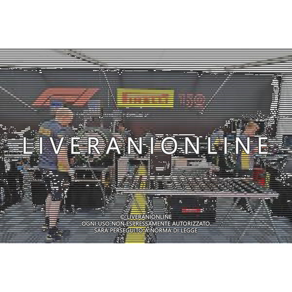Pirelli technicians in the paddock. 30.06.2022. Formula 1 World Championship, Rd 10, British Grand Prix, Silverstone, England, Preparation Day. - www.xpbimages.com, EMail: requests@xpbimages.com © Copyright: Moy / XPB Images/AGENZIA ALDO LIVERANI SAS - ITALY ONLY EDITORIAL USE ONLY