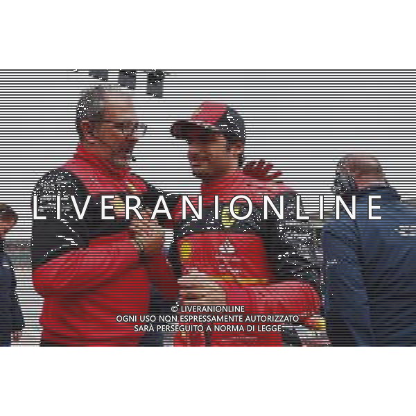 Pole for Carlos Sainz Jr (ESP) Ferrari F1-75. 02.07.2022. Formula 1 World Championship, Rd 10, British Grand Prix, Silverstone, England, Qualifying Day. - www.xpbimages.com, EMail: requests@xpbimages.com © Copyright: Batchelor / XPB Images/AGENZIA ALDO LIVERANI SAS - ITALY ONLY EDITORIAL USE ONLY