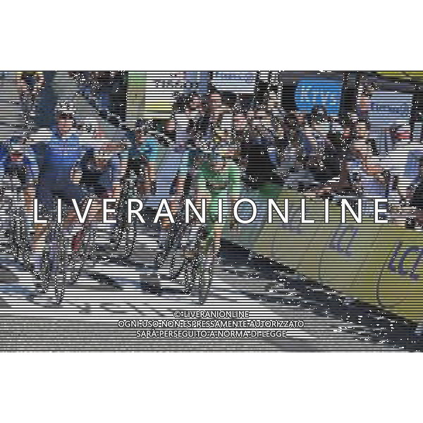 02-07-2022 Tour De France; Tappa 02 Roskilde - Nyborg; 2022, Quick Step - Alpha Vinyl; 2022, Jumbo - Visma; Jakobsen, Fabio; Van Aert, Wout; Nyborg; ©SIROTTI/AGENZIA ALDO LIVERANI SAS