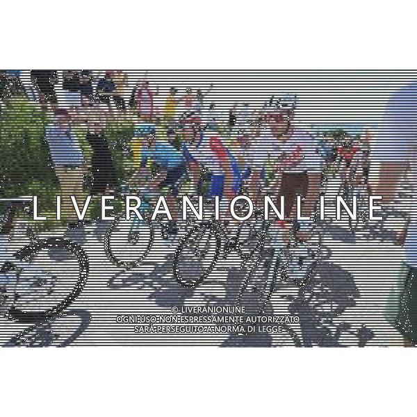 02-07-2022 Tour De France; Tappa 02 Roskilde - Nyborg; 2022, Ag2r - Citroen; 2022, Groupama - Fdj; Cherel, Mikael; Pinot, Thibaut; Karup Strandbakke; ©SIROTTI/AGENZIA ALDO LIVERANI SAS
