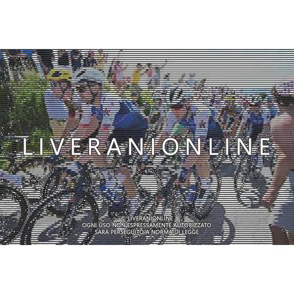 02-07-2022 Tour De France; Tappa 02 Roskilde - Nyborg; 2022, Quick Step - Alpha Vinyl; Asgreen, Kasper; Jakobsen, Fabio; Karup Strandbakke; ©SIROTTI/AGENZIA ALDO LIVERANI SAS