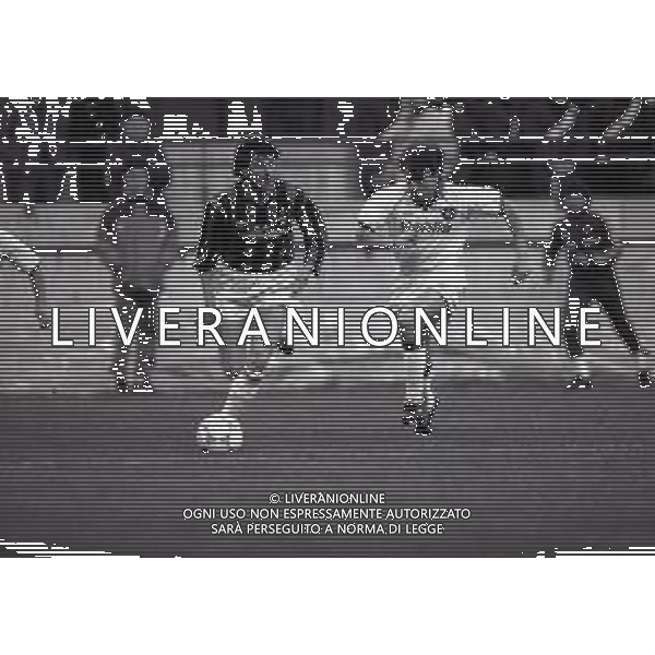 13-03-1991 MILANO SEMIFINALE DI ANDATA COPPA ITALIA MILAN-ROMA 0-0 NELLA FOTO MASSIMO AGOSTINI E AMEDEO CARBONI AG ALDO LIVERANI SAS
