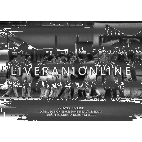 30-03-1993 MILANO SEMIFINALE DI RITORNO COPPA ITALIA MILAN -ROMA 1-0 NELLA FOTO DISCUSSIONI TRA I GIOCATORI AG ALDO LIVERANI SAS