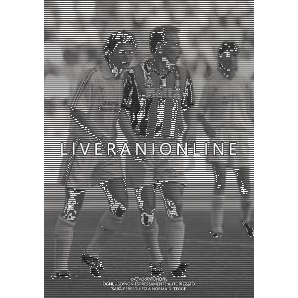 06-09-1992 MILANO CAMPIONATO DI CALCIO SERIE A MILAN -FOGGIA 1-0 NELLA FOTO JEAN PIERRE PAPIN AG ALDO LIVERANI SAS