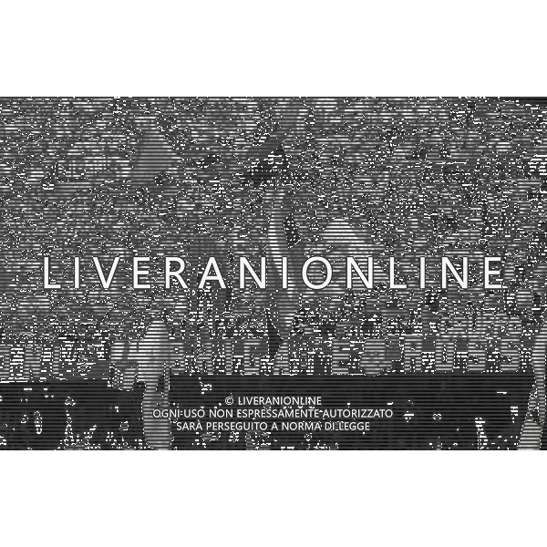 06-09-1992 MILANO CAMPIONATO DI CALCIO SERIE A MILAN -FOGGIA 1-0 NELLA FOTO TIFOSI MILAN AG ALDO LIVERANI SAS