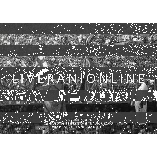06-09-1992 MILANO CAMPIONATO DI CALCIO SERIE A MILAN -FOGGIA 1-0 NELLA FOTO TIFOSI MILAN AG ALDO LIVERANI SAS