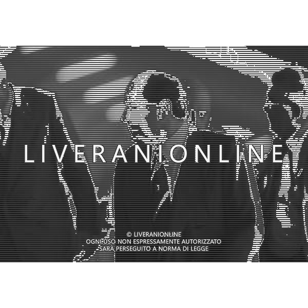 06-09-1992 MILANO CAMPIONATO DI CALCIO SERIE A MILAN -FOGGIA 1-0 NELLA FOTO SILVIO BERLUSCONI IN TRIBUNA AG ALDO LIVERANI SAS