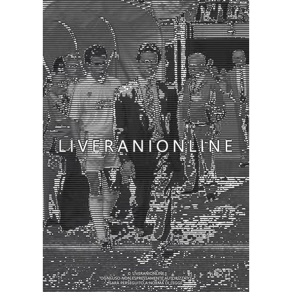 06-09-1992 MILANO CAMPIONATO DI CALCIO SERIE A MILAN -FOGGIA 1-0 NELLA FOTO FABIO CAPELLO ALLENATORE MILAN CALCIO E LUIGI DI BIAGIO AG ALDO LIVERANI SAS
