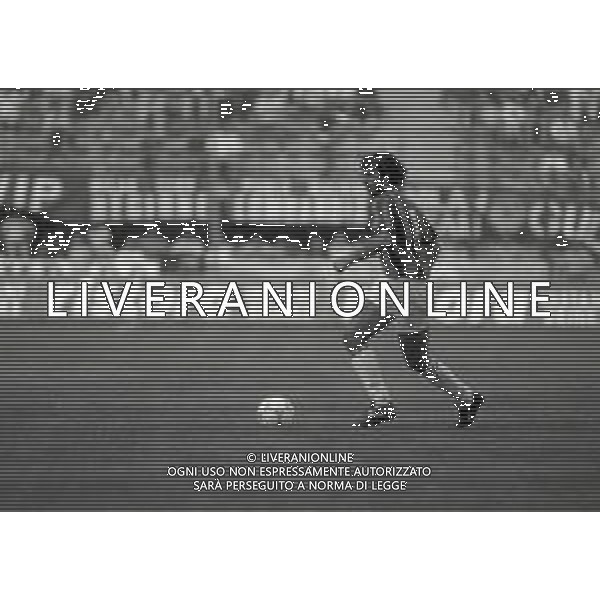 06-09-1992 MILANO CAMPIONATO DI CALCIO SERIE A MILAN -FOGGIA 1-0 NELLA FOTO GIANLUIGI LENTINI AG ALDO LIVERANI SAS