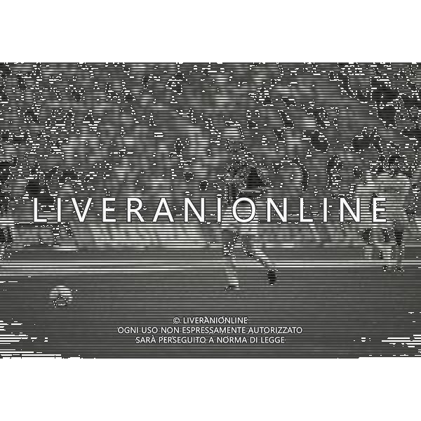 06-09-1992 MILANO CAMPIONATO DI CALCIO SERIE A MILAN -FOGGIA 1-0 NELLA FOTO JAEN PIERRE PAPIN AG ALDO LIVERANI SAS