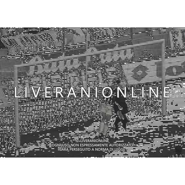 06-09-1992 MILANO CAMPIONATO DI CALCIO SERIE A MILAN -FOGGIA 1-0 NELLA FOTO MARCO VAN BASTEN E FRANCESCO MANCINI AG ALDO LIVERANI SAS