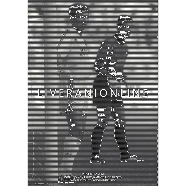 06-09-1992 MILANO CAMPIONATO DI CALCIO SERIE A MILAN -FOGGIA 1-0 NELLA FOTO DAN PETRESCU AG ALDO LIVERANI SAS