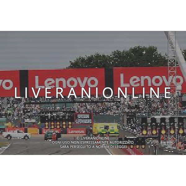The scene at the start as the race is stopped. 03.07.2022. Formula 1 World Championship, Rd 10, British Grand Prix, Silverstone, England, Race Day. - www.xpbimages.com, EMail: requests@xpbimages.com © Copyright: Coates / XPB Images/AGENZIA ALDO LIVERANI SAS - ITALY ONLY EDITORIAL USE ONLY
