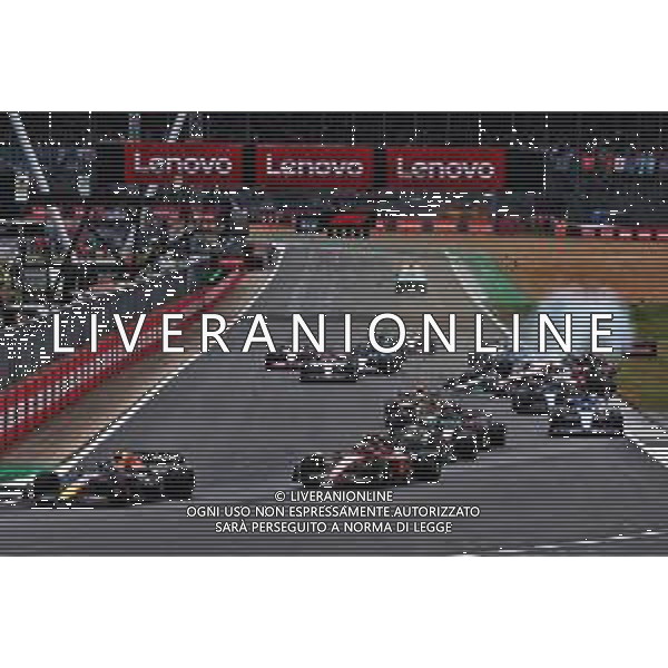 Guanyu Zhou (CHN) Alfa Romeo F1 Team C42 crashes at the start of the race. 03.07.2022. Formula 1 World Championship, Rd 10, British Grand Prix, Silverstone, England, Race Day. - www.xpbimages.com, EMail: requests@xpbimages.com © Copyright: Batchelor / XPB Images/AGENZIA ALDO LIVERANI SAS - ITALY ONLY EDITORIAL USE ONLY