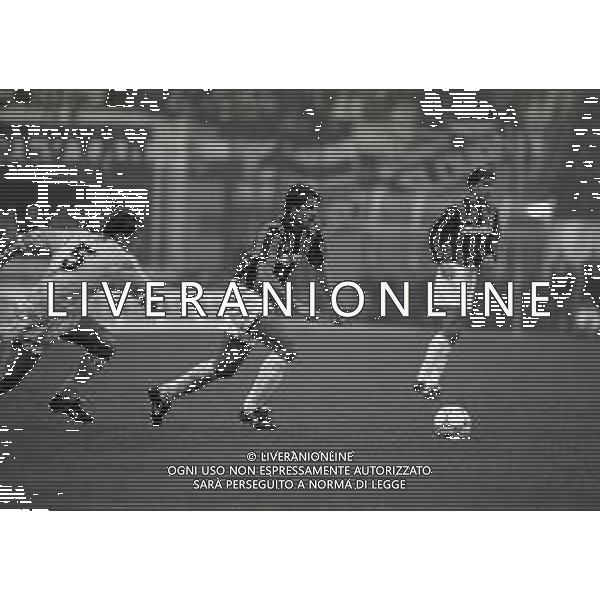 04-11-1992 MILANO OTTAVI DI FINALE DI RITORNO CHAMPIONS LEAGUE MILAN SLOVAN BRATISLAVA 4-0 NELLA FOTO GIANLUIGI LENTINI AG ALDO LIVERANI SAS