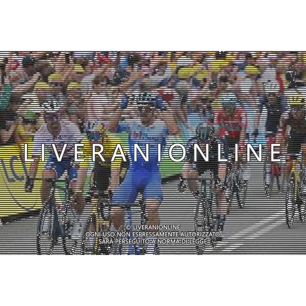 03-07-2022 Tour De France; Tappa 03 Vejle - Sonderborg; 2022, Bikeexchange - Jayco; 2022, Jumbo - Visma; 2022, Totalenergie; Groenewegen, Dylan; Van Aert, Wout; Sagan, Peter; Sonderborg; ©SIROTTI/AGENZIA ALDO LIVERANI SAS