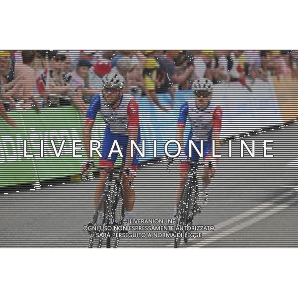 03-07-2022 Tour De France; Tappa 03 Vejle - Sonderborg; 2022, Groupama - Fdj; Duchesne, Antoine; Storer, Michale; Sonderborg; ©SIROTTI/AGENZIA ALDO LIVERANI SAS
