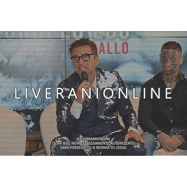 © TVRG Presentazione match Alessio Lorusso nella foto Stefano Buttafuoco giornalista Milano 05-07-2022 Presentazione del match tra Alessio Lorusso e Sebastian Perez, incontro valido per il titolo europeo Pesi Gallo EBU che sara\' disputato all\'Arena di Monza il prossimo 14 ottobre foto Roberto Garavaglia/ag. Aldo Liverani sas/AGENZIA ALDO LIVERANI SAS