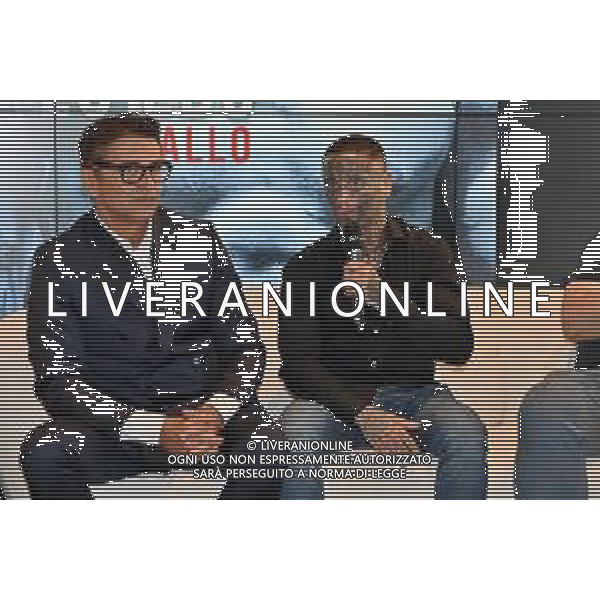 © TVRG Presentazione match Alessio Lorusso nella foto Stefano Buttafuoco SX e Alessio Lorusso DX Milano 05-07-2022 Presentazione del match tra Alessio Lorusso e Sebastian Perez, incontro valido per il titolo europeo Pesi Gallo EBU che sara\' disputato all\'Arena di Monza il prossimo 14 ottobre foto Roberto Garavaglia/ag. Aldo Liverani sas/AGENZIA ALDO LIVERANI SAS