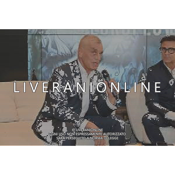 © TVRG Presentazione match Alessio Lorusso nella foto Claudio Andrea La Rosa manager di Mirtilla Milano 05-07-2022 Presentazione del match tra Alessio Lorusso e Sebastian Perez, incontro valido per il titolo europeo Pesi Gallo EBU che sara\' disputato all\'Arena di Monza il prossimo 14 ottobre foto Roberto Garavaglia/ag. Aldo Liverani sas/AGENZIA ALDO LIVERANI SAS