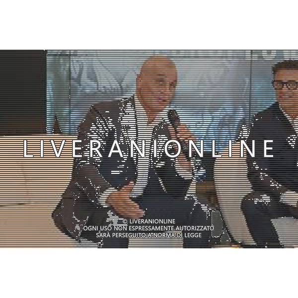 © TVRG Presentazione match Alessio Lorusso nella foto Claudio Andrea La Rosa manager di Mirtilla Milano 05-07-2022 Presentazione del match tra Alessio Lorusso e Sebastian Perez, incontro valido per il titolo europeo Pesi Gallo EBU che sara\' disputato all\'Arena di Monza il prossimo 14 ottobre foto Roberto Garavaglia/ag. Aldo Liverani sas/AGENZIA ALDO LIVERANI SAS