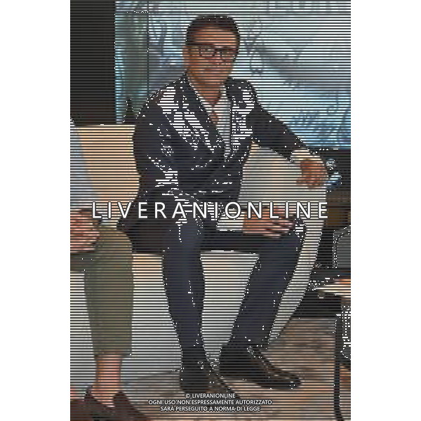 © TVRG Presentazione match Alessio Lorusso nella foto Stefano Buttafuoco giornalista Milano 05-07-2022 Presentazione del match tra Alessio Lorusso e Sebastian Perez, incontro valido per il titolo europeo Pesi Gallo EBU che sara\' disputato all\'Arena di Monza il prossimo 14 ottobre foto Roberto Garavaglia/ag. Aldo Liverani sas/AGENZIA ALDO LIVERANI SAS