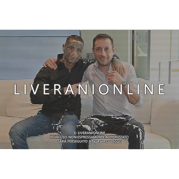 © TVRG Presentazione match Alessio Lorusso nella foto Alessio Lorusso SX e Simone Dessi DX Milano 05-07-2022 Presentazione del match tra Alessio Lorusso e Sebastian Perez, incontro valido per il titolo europeo Pesi Gallo EBU che sara\' disputato all\'Arena di Monza il prossimo 14 ottobre foto Roberto Garavaglia/ag. Aldo Liverani sas/AGENZIA ALDO LIVERANI SAS