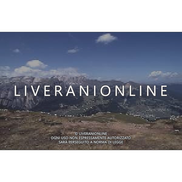 Veduta delle Montagne delle Dolomiti - gruppo montuoso del Puez ©Archivio Giovanni Liverani/AG ALDO LIVERANI SAS