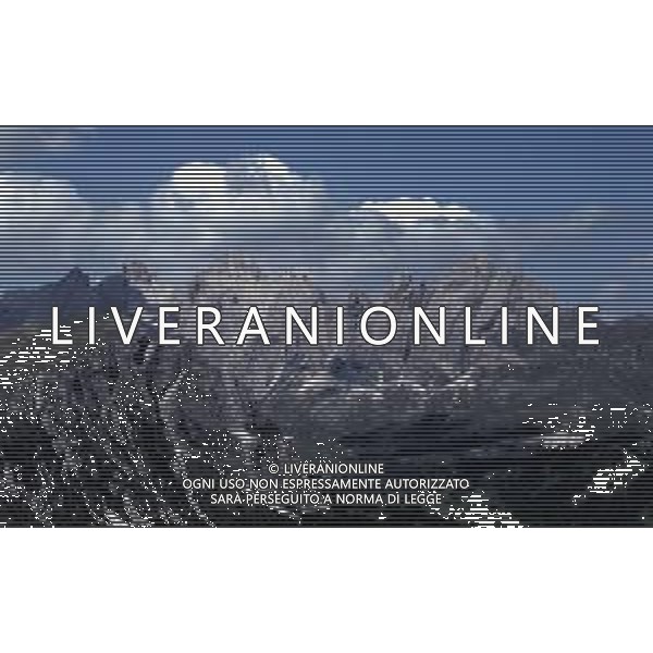 Veduta delle Montagne delle Dolomiti - gruppo montuoso del Puez ©Archivio Giovanni Liverani/AG ALDO LIVERANI SAS