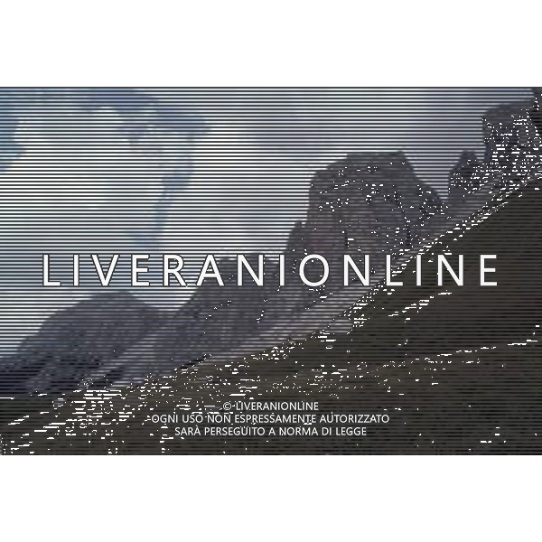 Veduta delle Montagne delle Dolomiti - Il gruppo montuoso Piz da Cir ©Archivio Giovanni Liverani/AG ALDO LIVERANI SAS