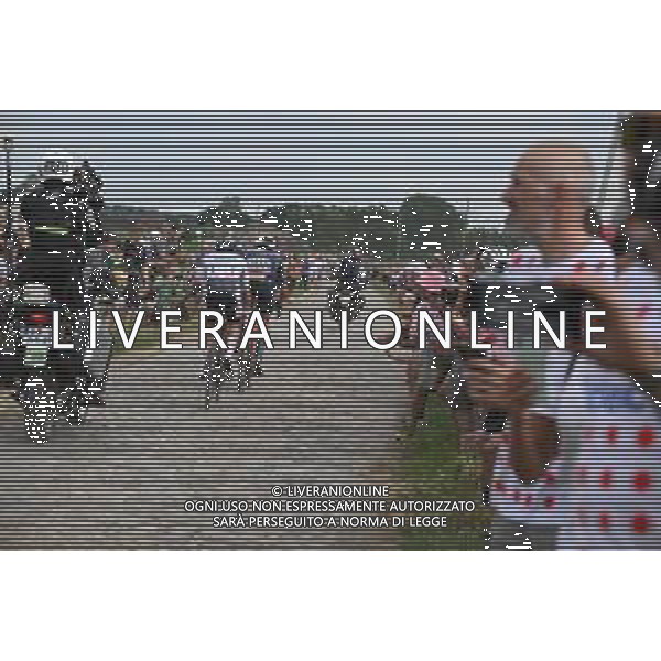06-07-2022 Tour De France; Tappa 05 Lille - Arenberg; 2022, Trek - Segafredo; 2022, Uae Emirates; Stuyven, Jasper; Pogacar, Tadej; Pont Gibus; ©SIROTTI/ AGENZIA ALDO LIVERANI SAS