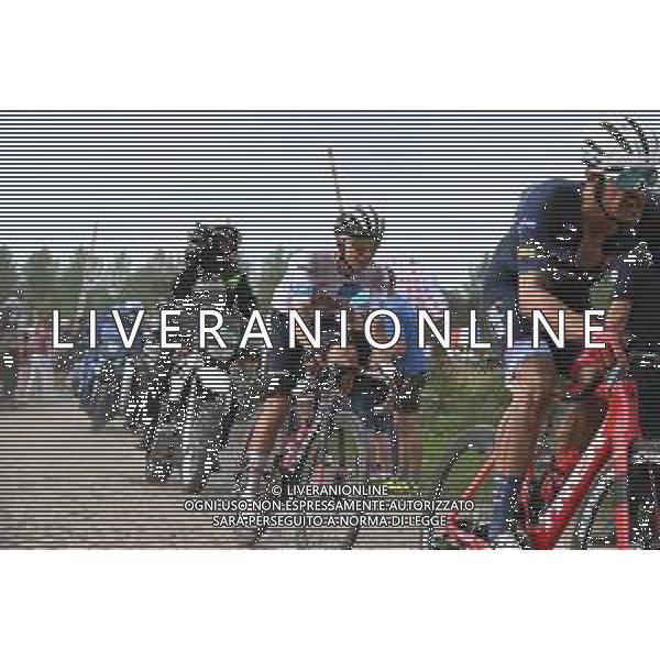 06-07-2022 Tour De France; Tappa 05 Lille - Arenberg; 2022, Trek - Segafredo; 2022, Uae Emirates; Stuyven, Jasper; Pogacar, Tadej; Pont Gibus; ©SIROTTI/ AGENZIA ALDO LIVERANI SAS