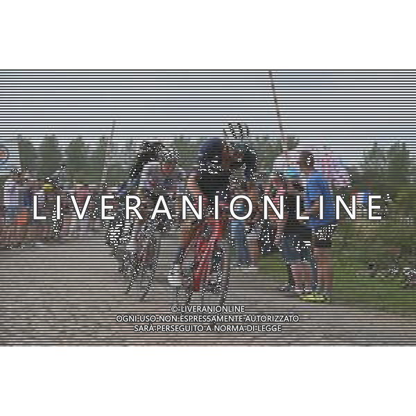 06-07-2022 Tour De France; Tappa 05 Lille - Arenberg; 2022, Trek - Segafredo; 2022, Uae Emirates; Stuyven, Jasper; Pogacar, Tadej; Pont Gibus; ©SIROTTI/ AGENZIA ALDO LIVERANI SAS