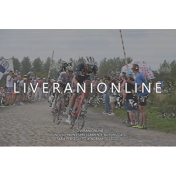 06-07-2022 Tour De France; Tappa 05 Lille - Arenberg; 2022, Trek - Segafredo; 2022, Uae Emirates; Stuyven, Jasper; Pogacar, Tadej; Pont Gibus; ©SIROTTI/ AGENZIA ALDO LIVERANI SAS