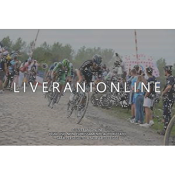 06-07-2022 Tour De France; Tappa 05 Lille - Arenberg; 2022, Dsm; 2022, Quick Step - Alpha Vinyl; Degenkolb, John; Jakobsen, Fabio; Pont Gibus; ©SIROTTI/ AGENZIA ALDO LIVERANI SAS