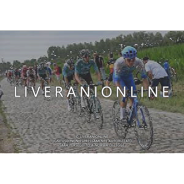 06-07-2022 Tour De France; Tappa 05 Lille - Arenberg; 2022, Bikeexchange - Jayco; 2022, Beb Hotels - Pb Ktm; Pont Gibus; ©SIROTTI/ AGENZIA ALDO LIVERANI SAS