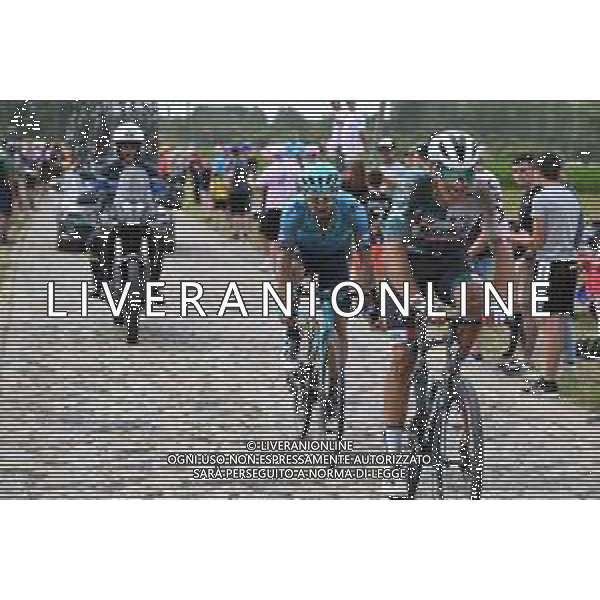 06-07-2022 Tour De France; Tappa 05 Lille - Arenberg; 2022, Bora - Hansgrohe; 2022, Astana - Qazaqstan; Van Poppel, Danny; Felline, Fabio; Pont Gibus; ©SIROTTI/ AGENZIA ALDO LIVERANI SAS