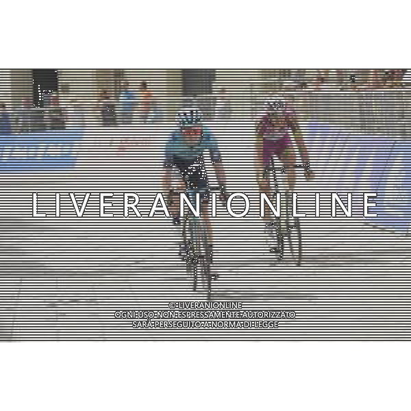 06-06-2022 Adriatica - Ionica Race; Tappa 03 Ferrara - Brisighella; 2022, Astana - Qazaqstan; 2022, Bardiani - Csf Faizane; Pronskiy, Vadim; Covili, Luca; Brisighella; ©SIROTTI/AGENZIA ALDO LIVERANI SAS