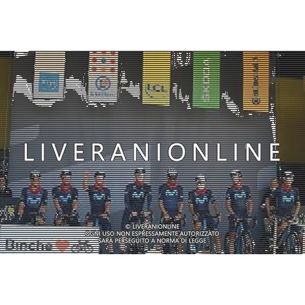 07-07-2022 Tour De France; Tappa 06 Binche - Longwy; 2022, Movistar; Binche; ©SIROTTI/AGENZIA ALDO LIVERANI SAS