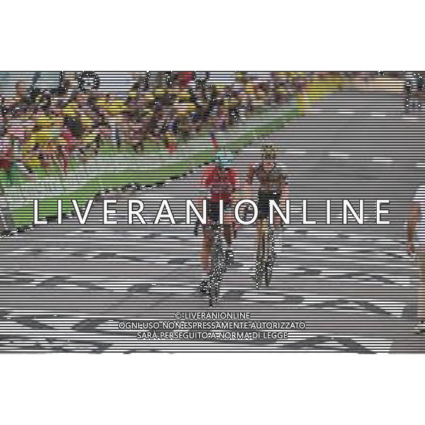 07-07-2022 Tour De France; Tappa 06 Binche - Longwy; 2022, Lotto - Soudal; 2022, Jumbo - Visma; Gilbert, Philippe; Kruijswijk, Steven; Longwy; ©SIROTTI/AGENZIA ALDO LIVERANI SAS