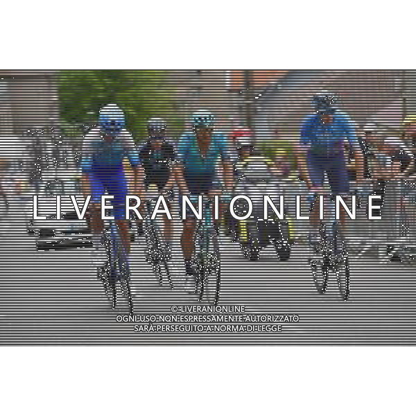 07-07-2022 Tour De France; Tappa 06 Binche - Longwy; 2022, Astana - Qazaqstan; 2022, Israel - Premier Tech; Zeits, Andrey; Froome, Christopher; Longwy; ©SIROTTI/AGENZIA ALDO LIVERANI SAS