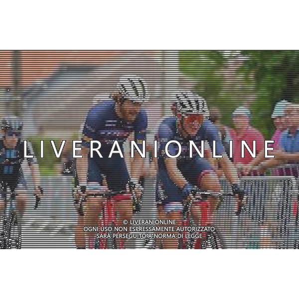 07-07-2022 Tour De France; Tappa 06 Binche - Longwy; 2022, Trek - Segafredo; Simmons, Quinn; Pedersen, Mads; Longwy; ©SIROTTI/AGENZIA ALDO LIVERANI SAS