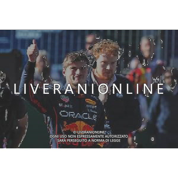 Max Verstappen (NLD) Red Bull Racing celebrates being fastest in qualifying in parc ferme. 08.07.2022. Formula 1 World Championship, Rd 11, Austrian Grand Prix, Spielberg, Austria, Qualifying Day. - www.xpbimages.com, EMail: requests@xpbimages.com © Copyright: Coates / XPB Images/AGENZIA ALDO LIVERANI SAS - ITALY ONLY EDITORIAL USE ONLY