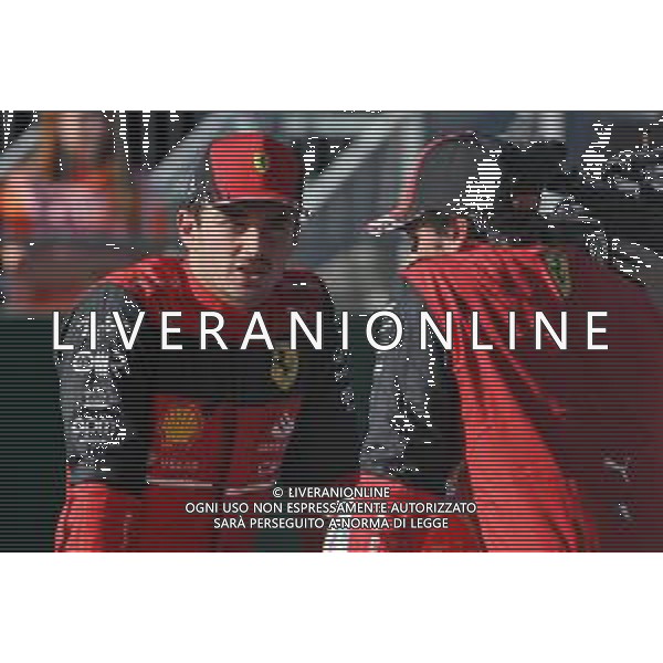 (L to R): Charles Leclerc (MON) Ferrari with team mate Carlos Sainz Jr (ESP) Ferrari in parc ferme. 08.07.2022. Formula 1 World Championship, Rd 11, Austrian Grand Prix, Spielberg, Austria, Qualifying Day. - www.xpbimages.com, EMail: requests@xpbimages.com © Copyright: Bearne / XPB Images/AGENZIA ALDO LIVERANI SAS - ITALY ONLY EDITORIAL USE ONLY