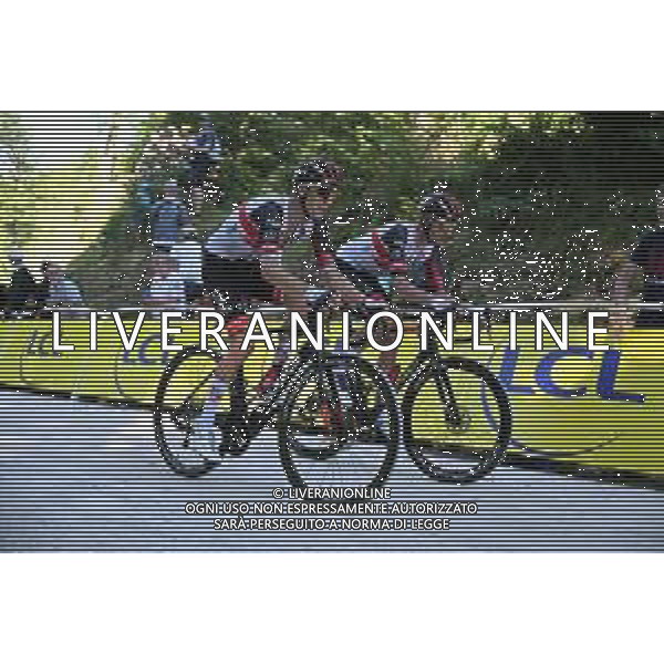 08-07-2022 Tour De France; Tappa 07 Tomblaine - La Super Planche Des Belles Filles; 2022, Uae Emirates; Bennett, George; Mcnulty, Brandon; La Super Planche Des Belles Filles; ©SIROTTI/AGENZIA ALDO LIVERANI SAS