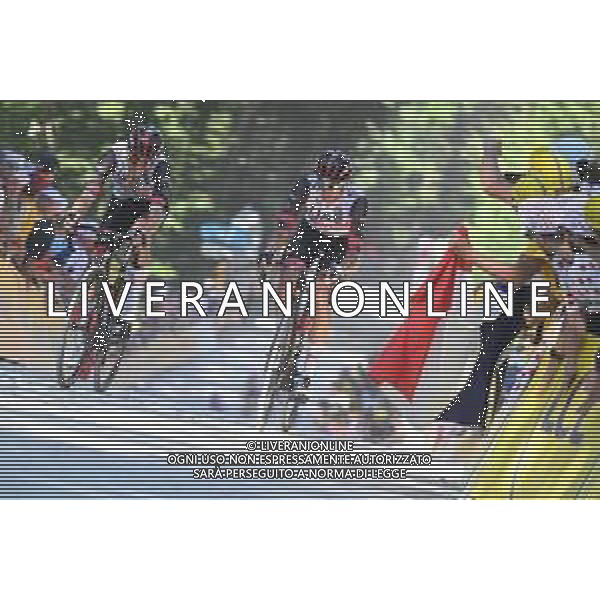 08-07-2022 Tour De France; Tappa 07 Tomblaine - La Super Planche Des Belles Filles; 2022, Uae Emirates; Bennett, George; Mcnulty, Brandon; La Super Planche Des Belles Filles; ©SIROTTI/AGENZIA ALDO LIVERANI SAS